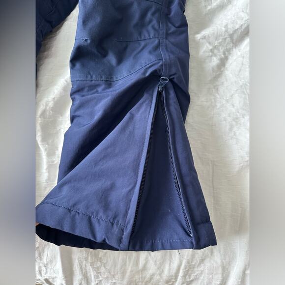 Lands' End Kids Waterproof Insulated Iron Knee Snow Pants Blue Size 8 Grow Along - Picture 5 of 10